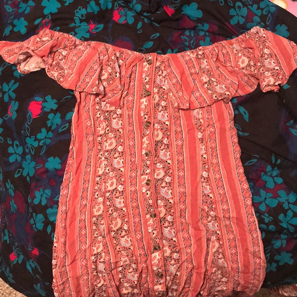 American Eagle off the shoulder dress.